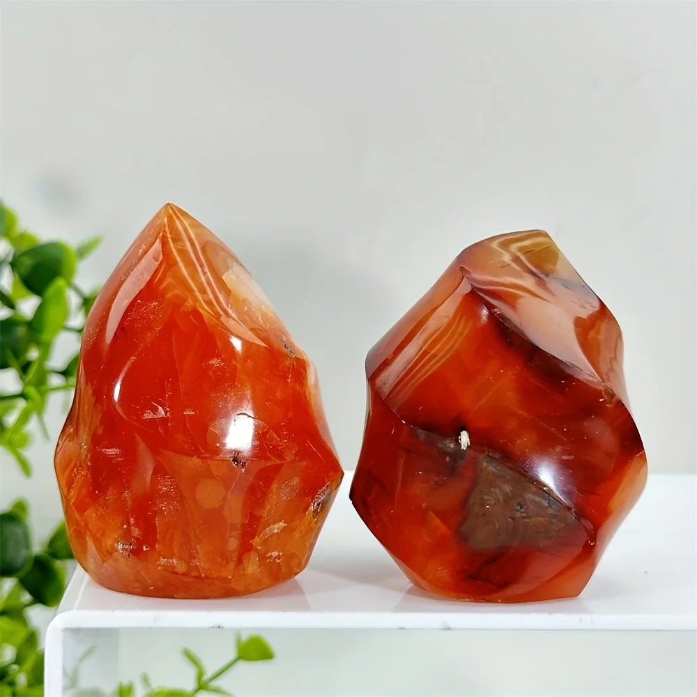 Loverah™ Carnelian Crystal Set (Raw Red Agate Stones)
