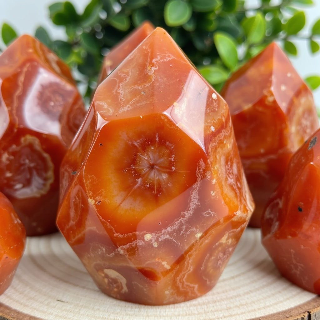 Loverah™ Carnelian Crystal Set (Raw Red Agate Stones)